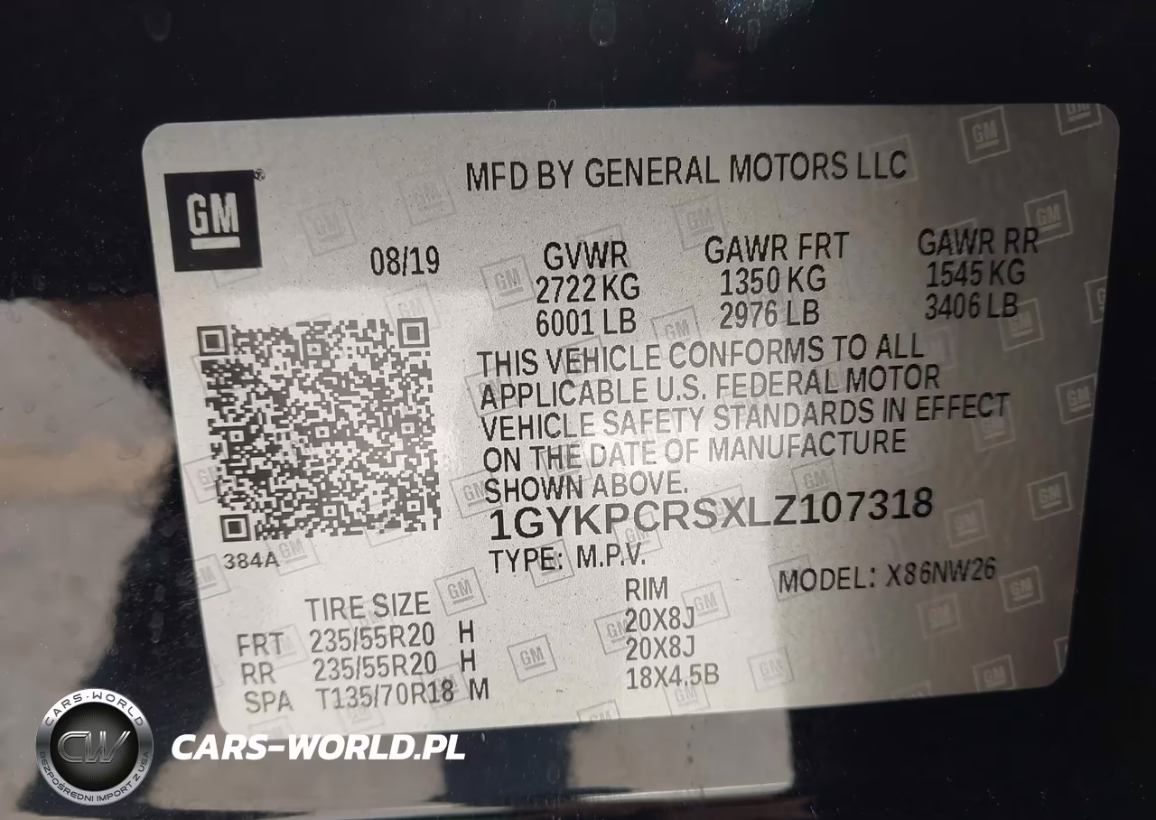 2020 Cadillac Xt6 Fwd Premium Luxury VIN:1GYKPCRSXLZ107318 - 9