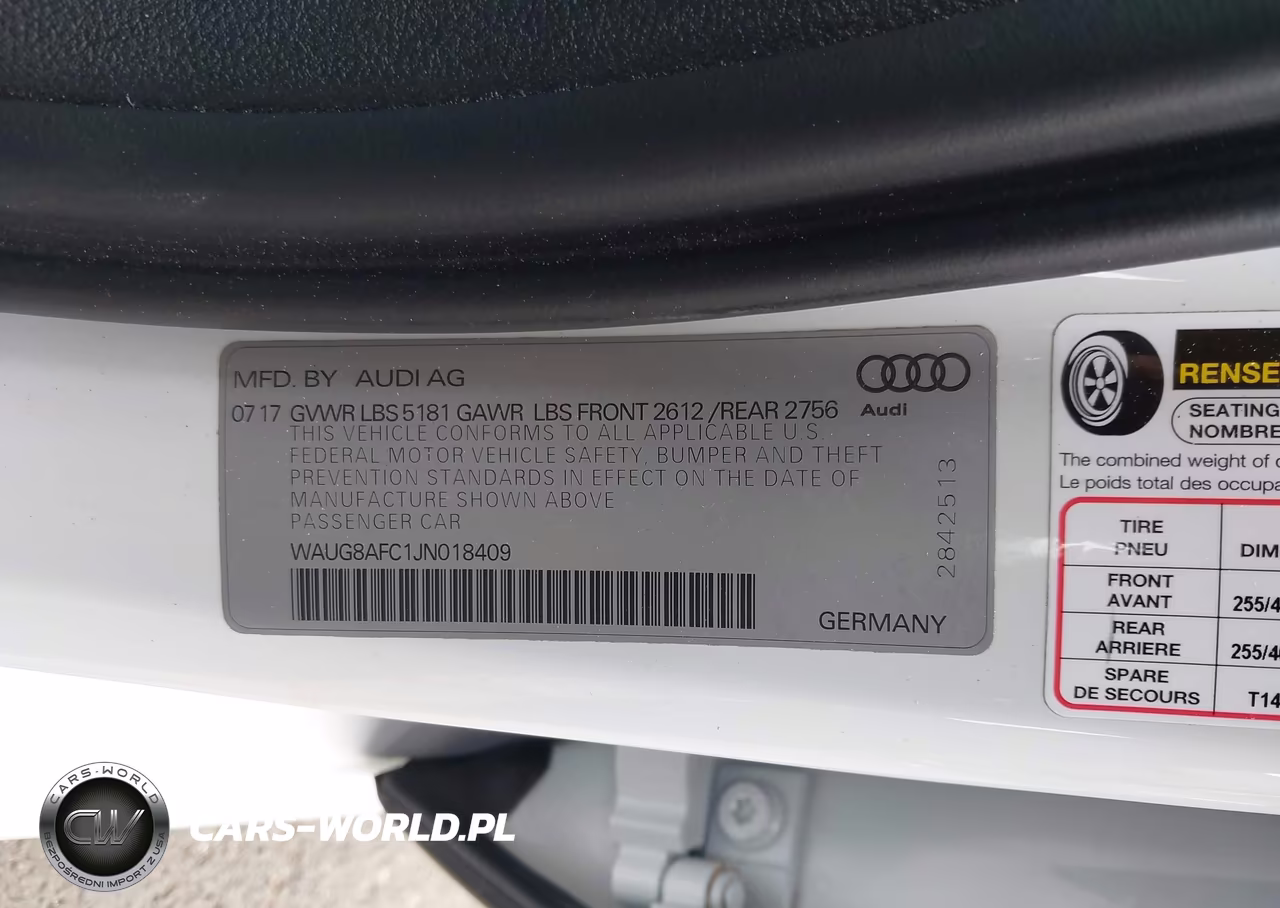 2018 Audi A6 2.0T Premium VIN:WAUG8AFC1JN018409 - 9