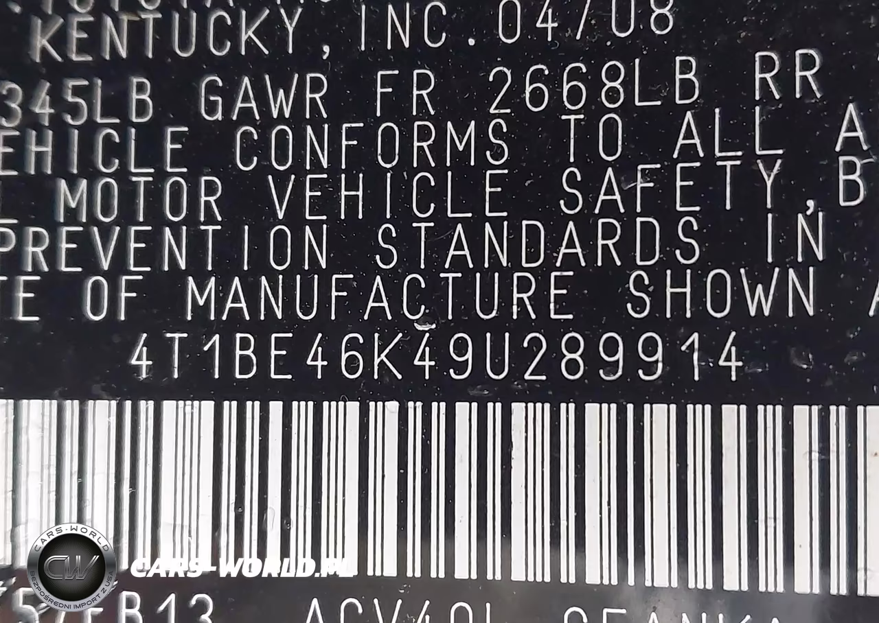 2009 Toyota Camry Le VIN:4T1BE46K49U289914 - 9