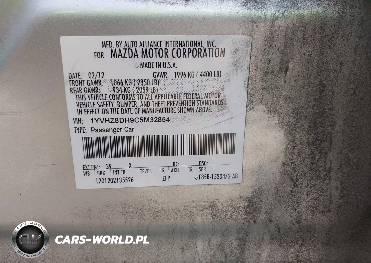 2012 Mazda Mazda6 I Touring VIN:1YVHZ8DH9C5M32854 - 9