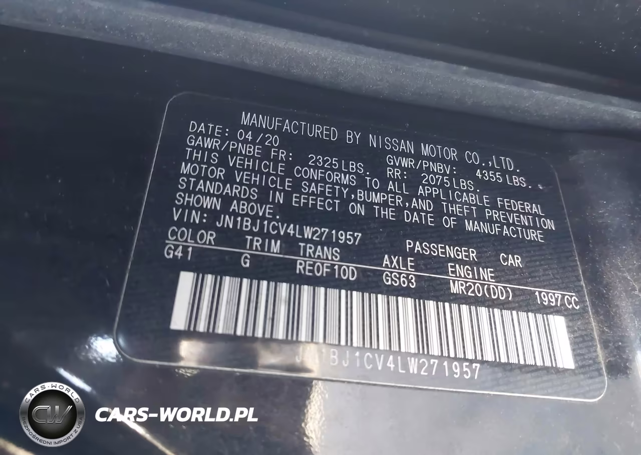 2020 Nissan Rogue Sport S Fwd Xtronic Cvt VIN:JN1BJ1CV4LW271957 - 9