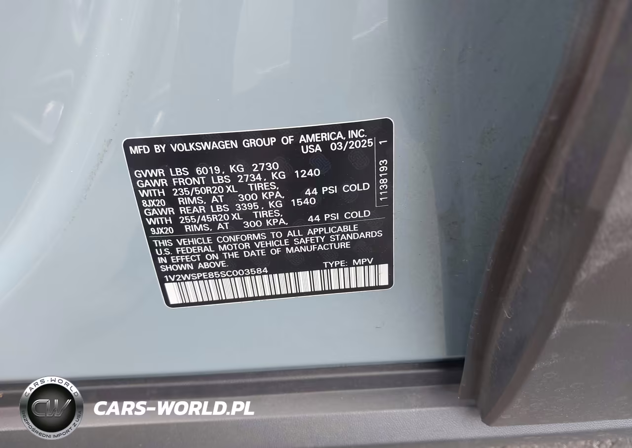 2025 Volkswagen Id.4 Awd Pro S VIN:1V2WSPE85SC003584 - 9