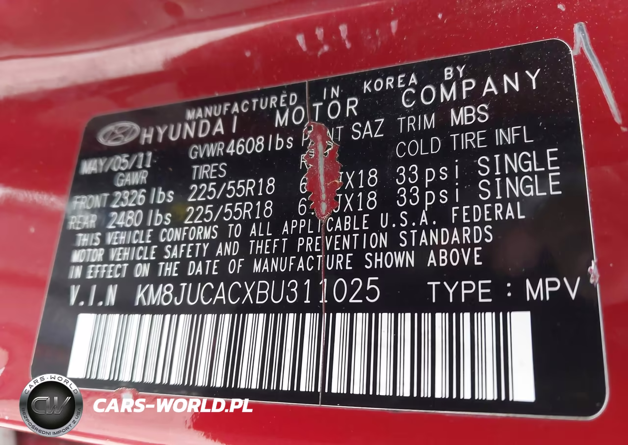 2011 Hyundai Tucson Limited VIN:KM8JUCACXBU311025 - 9