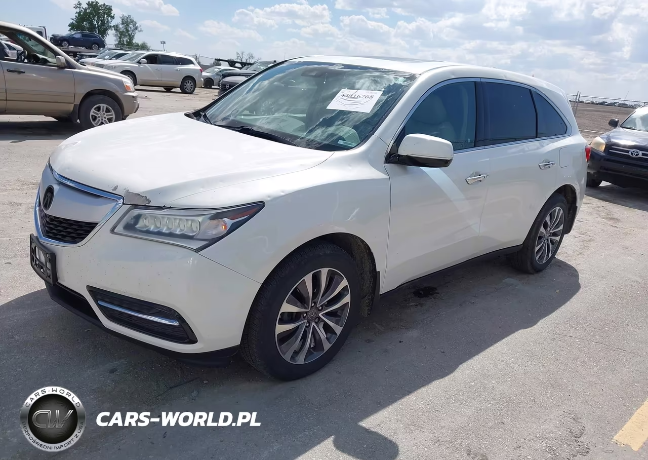 2016 Acura Mdx VIN:5FRYD4H47GB019466 - 2