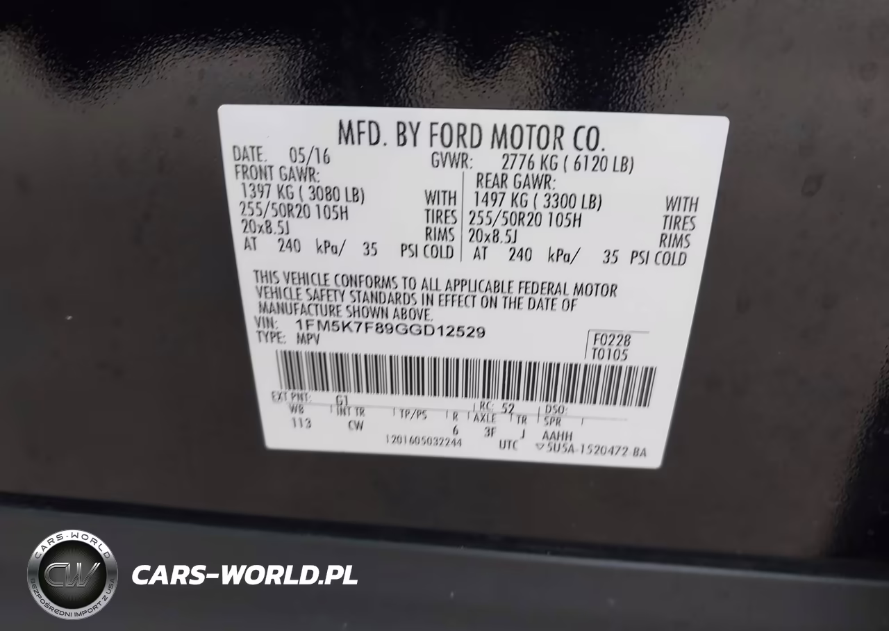2016 Ford Explorer Limited VIN:1FM5K7F89GGD12529 - 9