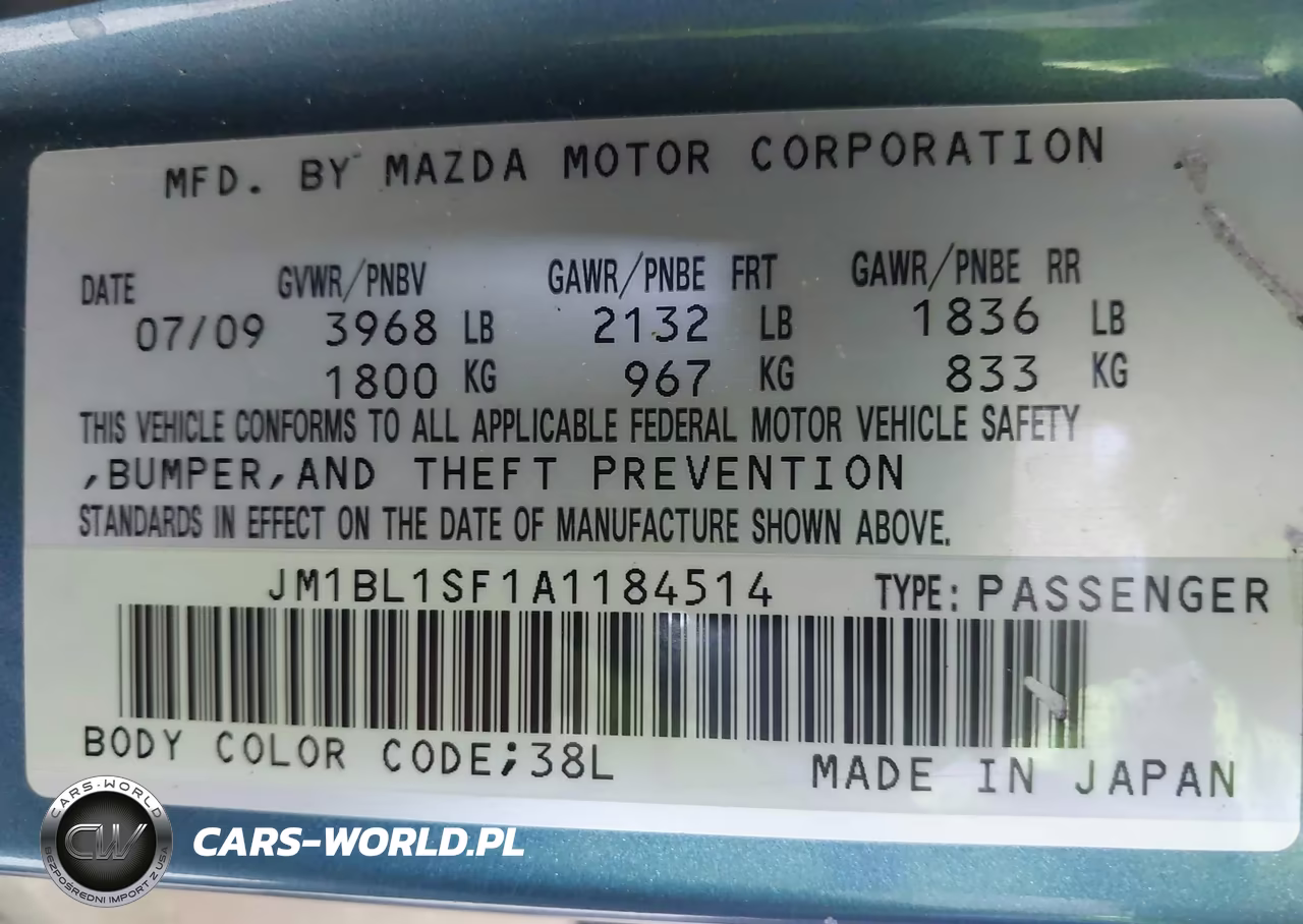 2010 Mazda Mazda3 I Touring VIN:JM1BL1SF1A1184514 - 9