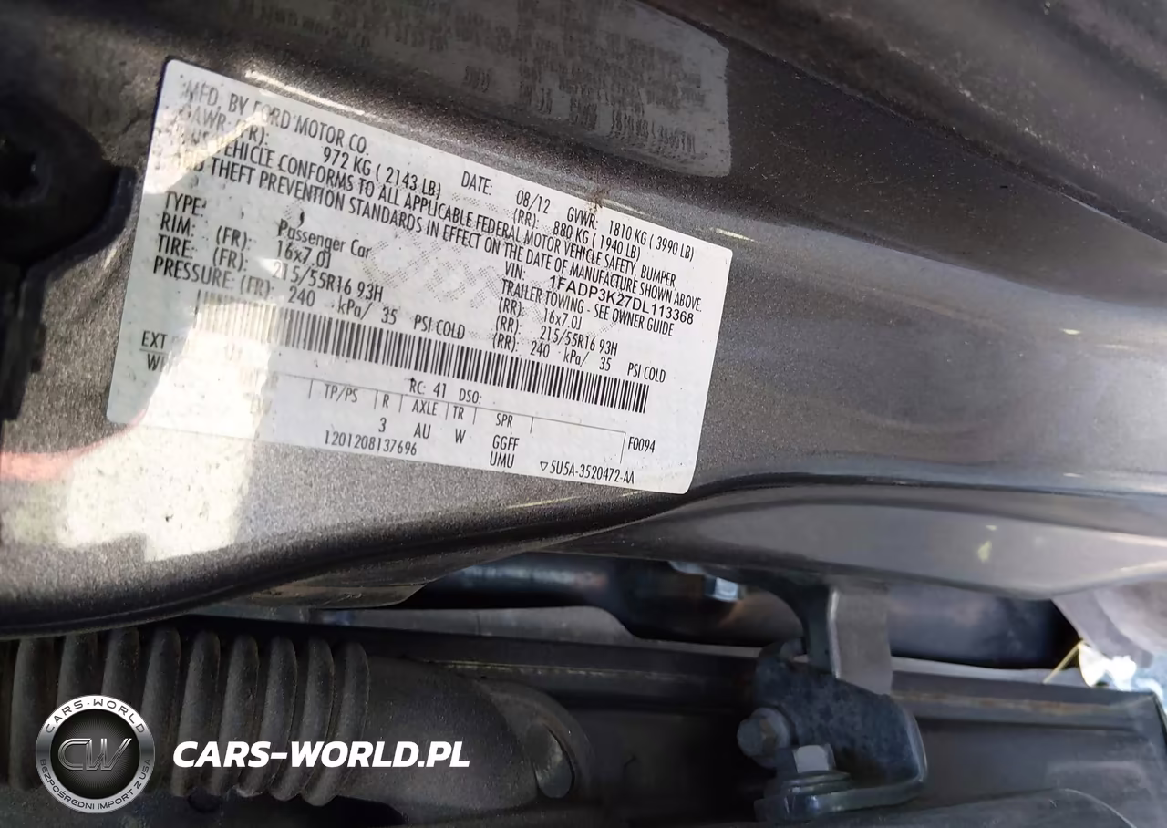 2013 Ford Focus Se VIN:1FADP3K27DL113368 - 9