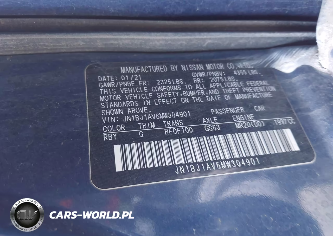 2021 Nissan Rogue Sport S Fwd Xtronic Cvt VIN:JN1BJ1AV6MW304901 - 9