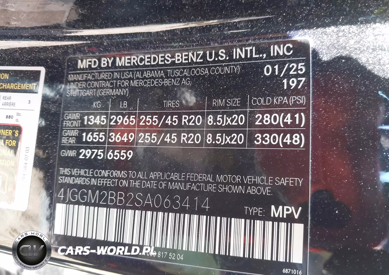 2025 Mercedes-Benz Eqe 350+ Suv VIN:4JGGM2BB2SA063414 - 9