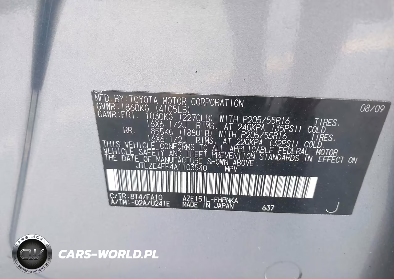 2010 Scion Xb VIN:JTLZE4FE4A1103540 - 9
