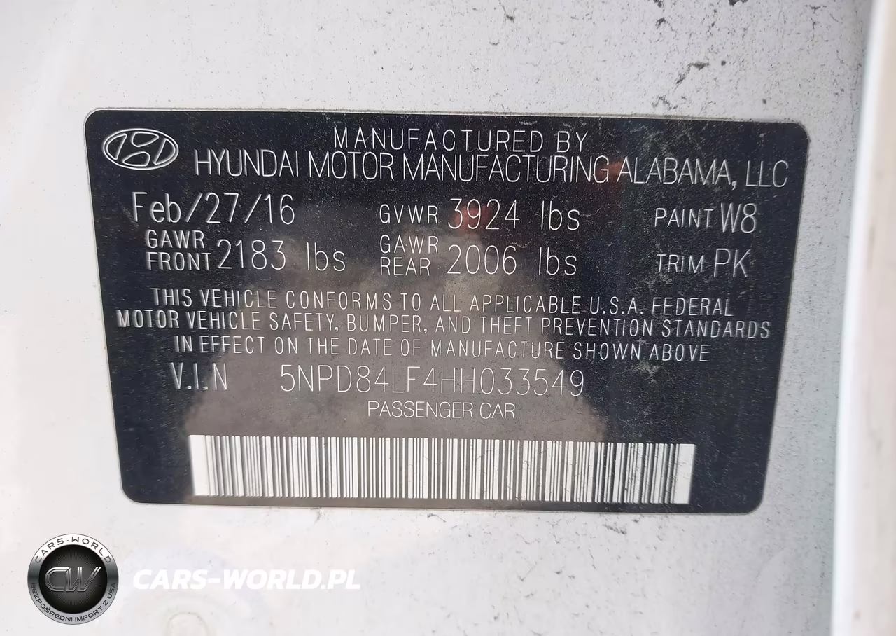 2017 Hyundai Elantra Se VIN:5NPD84LF4HH033549 - 9
