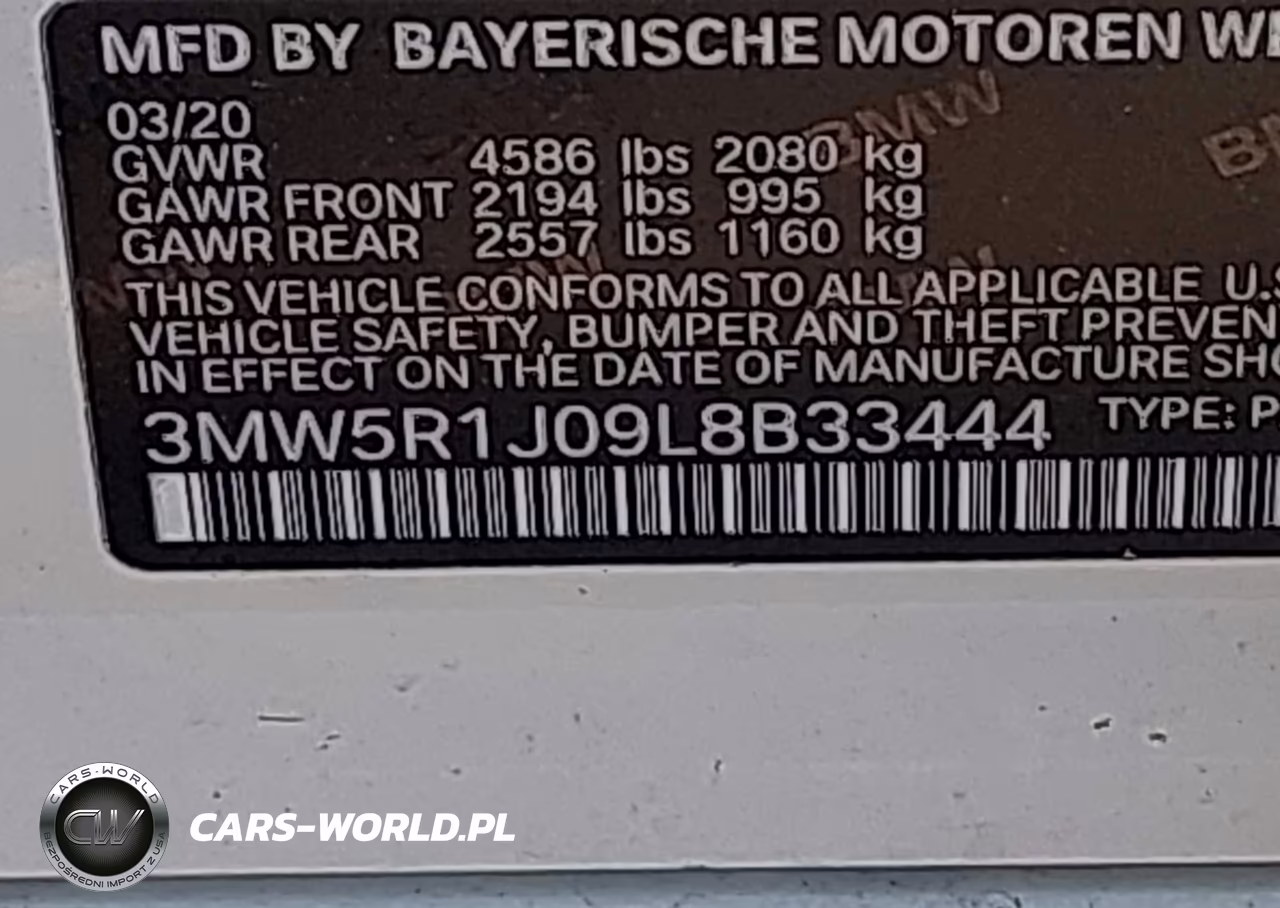 2020 BMW 330I VIN:3MW5R1J09L8B33444 - 9