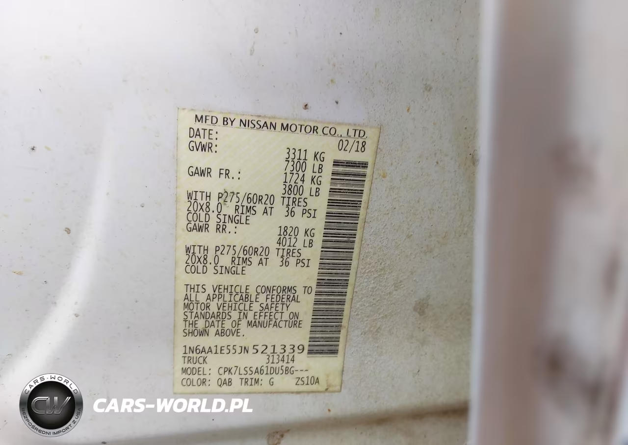 2018 Nissan Titan Sv VIN:1N6AA1E55JN521339 - 9