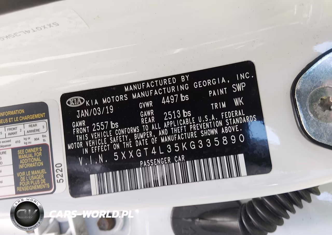 2019 Kia Optima Lx VIN:5XXGT4L35KG335890 - 9