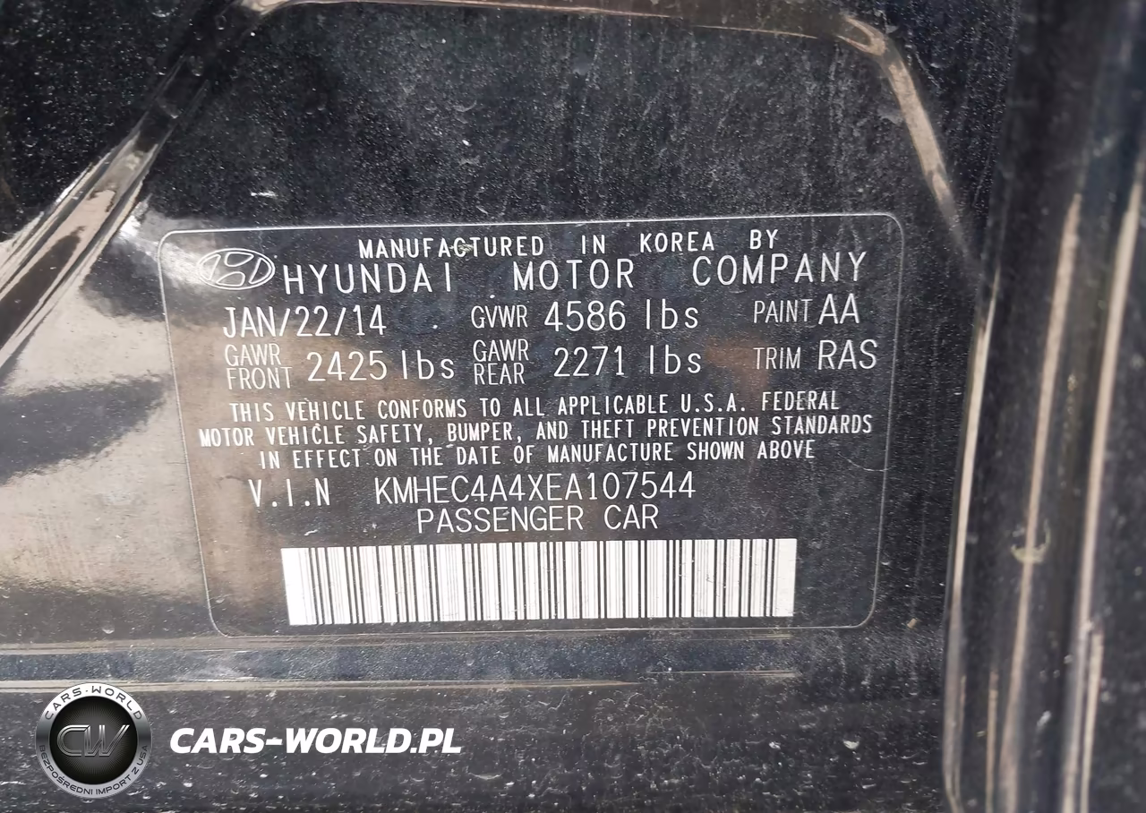 2014 Hyundai Sonata Hybrid Limited VIN:KMHEC4A4XEA107544 - 9
