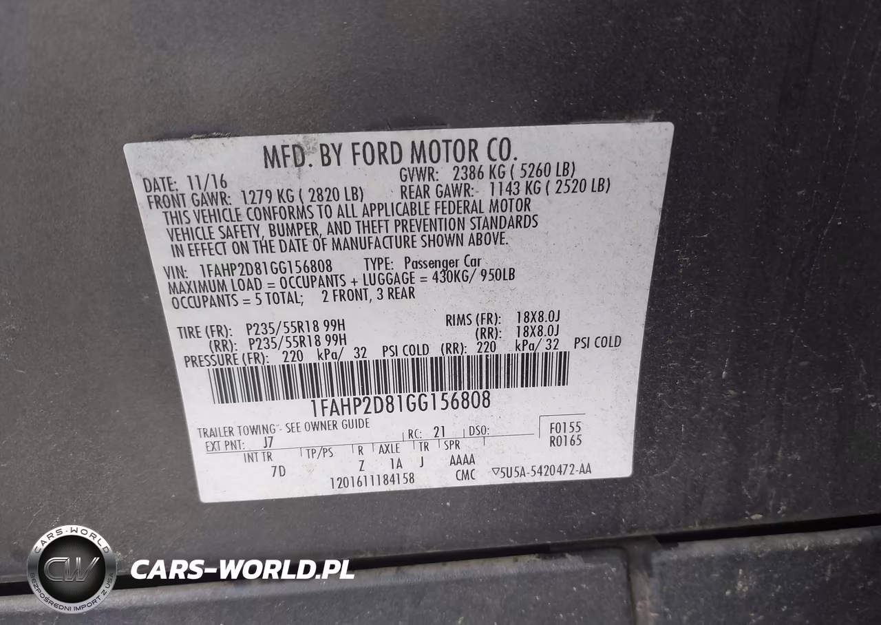 2016 Ford Taurus Se VIN:1FAHP2D81GG156808 - 9