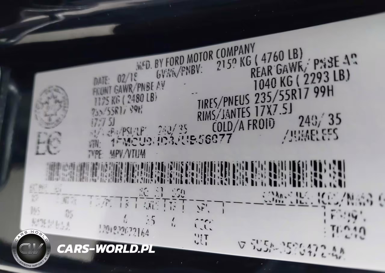 2018 Ford Escape Sel VIN:1FMCU9HD8JUB56077 - 9