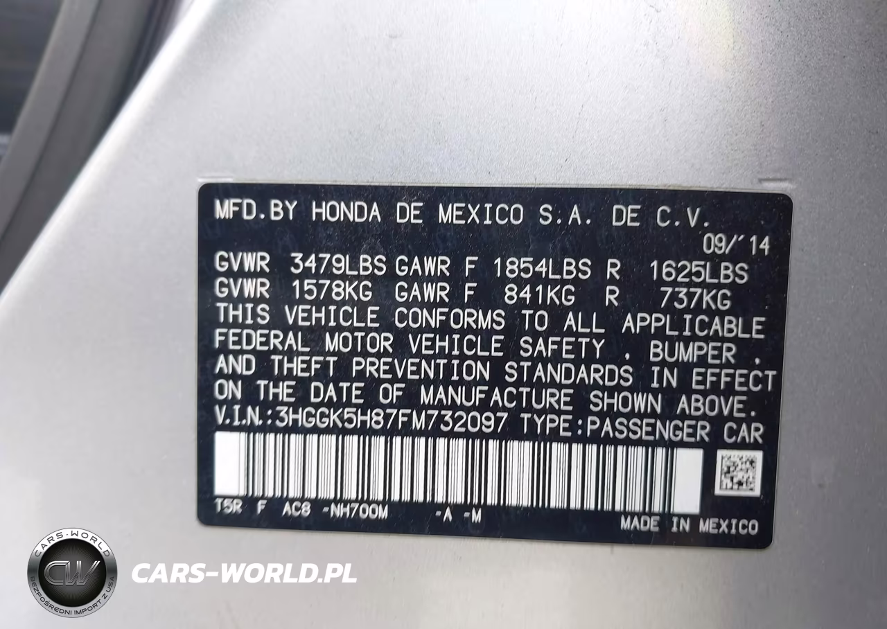 2015 Honda Fit Ex-Ex-L VIN:3HGGK5H87FM732097 - 9
