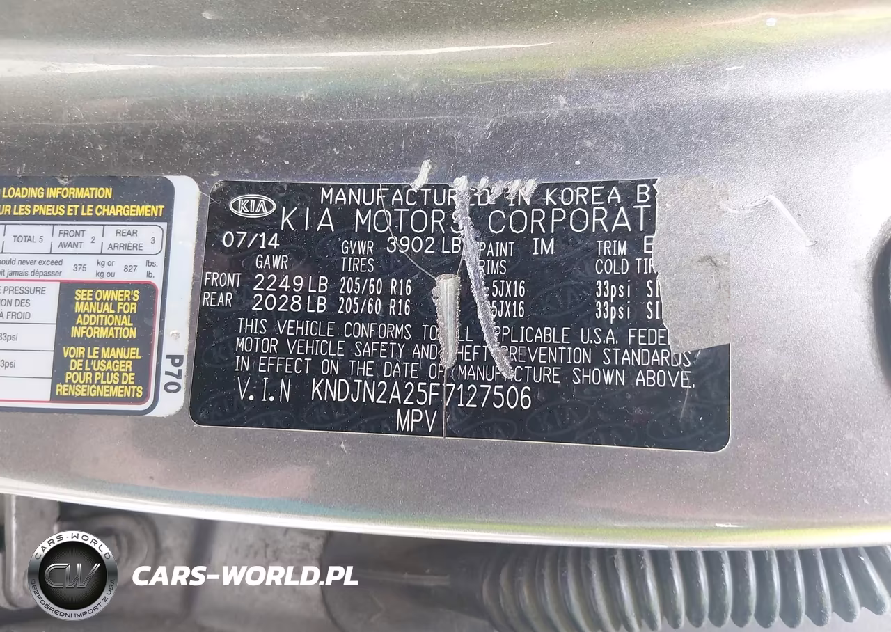 2015 Kia Soul VIN:KNDJN2A25F7127506 - 9