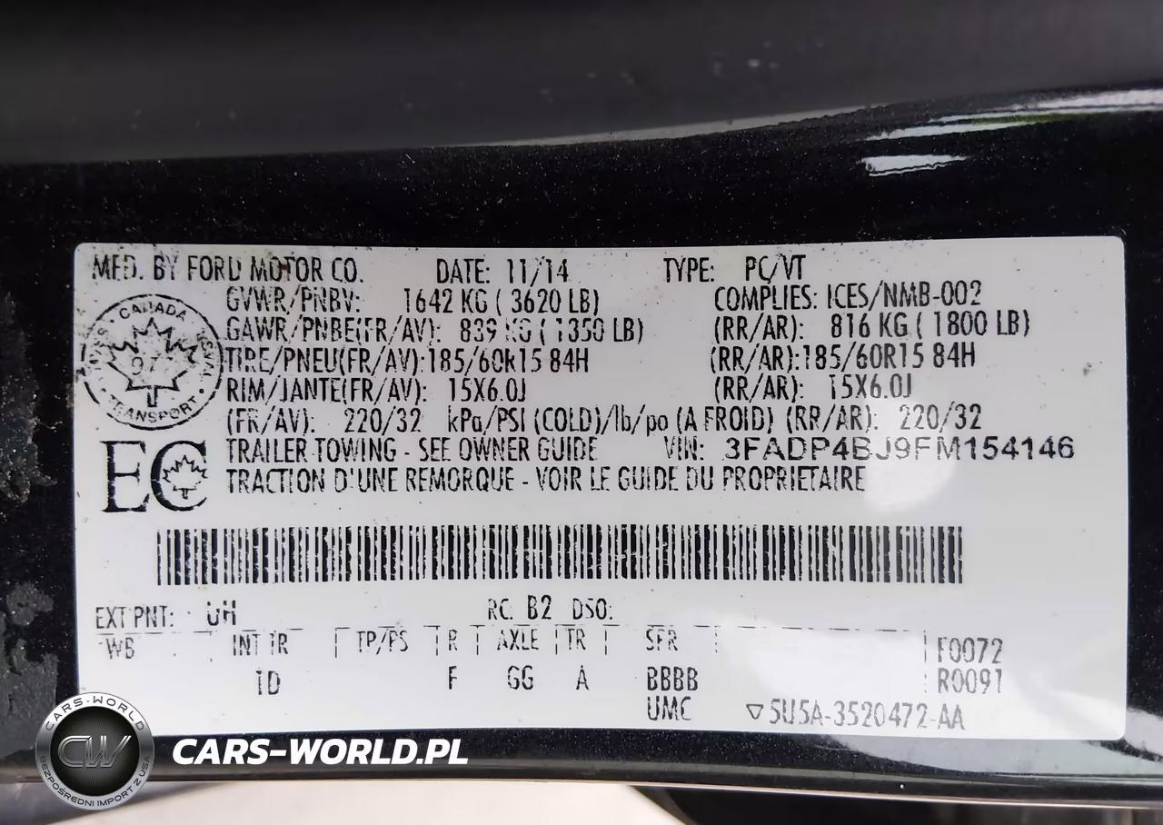 2015 Ford Fiesta Se VIN:3FADP4BJ9FM154146 - 9
