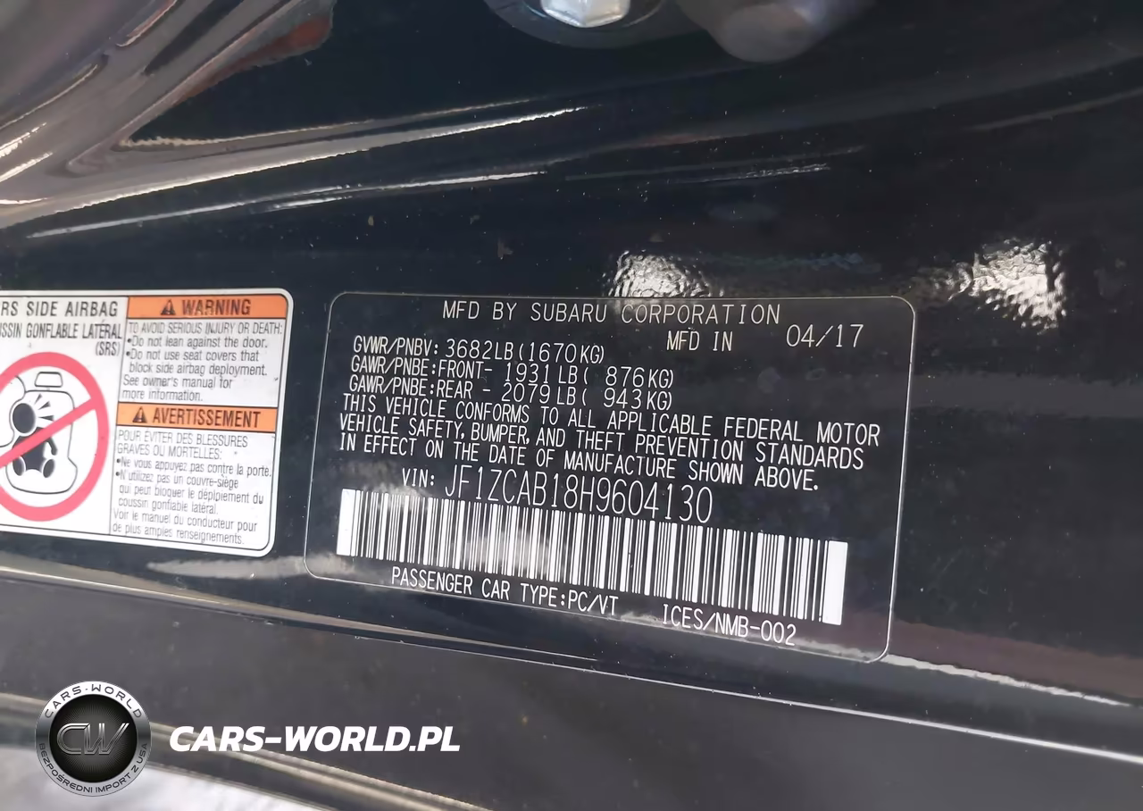 2017 Subaru Brz Premium VIN:JF1ZCAB18H9604130 - 9