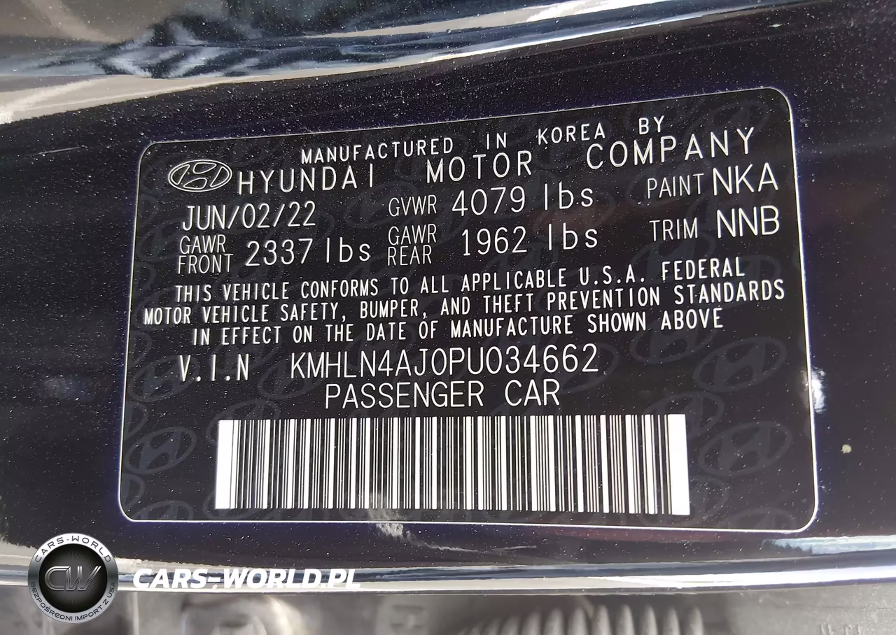 2023 Hyundai Elantra Hybrid Limited VIN:KMHLN4AJ0PU034662 - 9