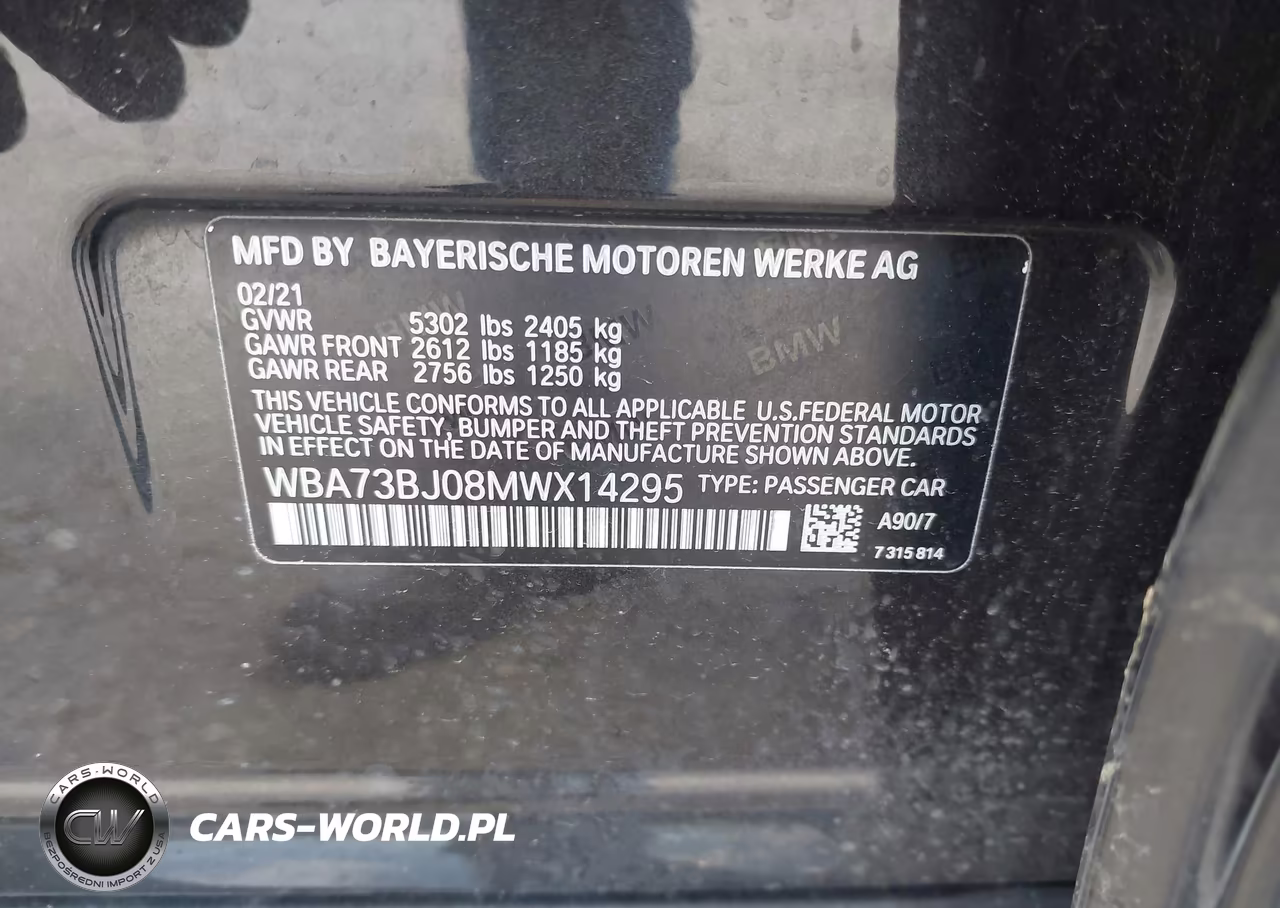 2021 BMW 540I xDrive VIN:WBA73BJ08MWX14295 - 9