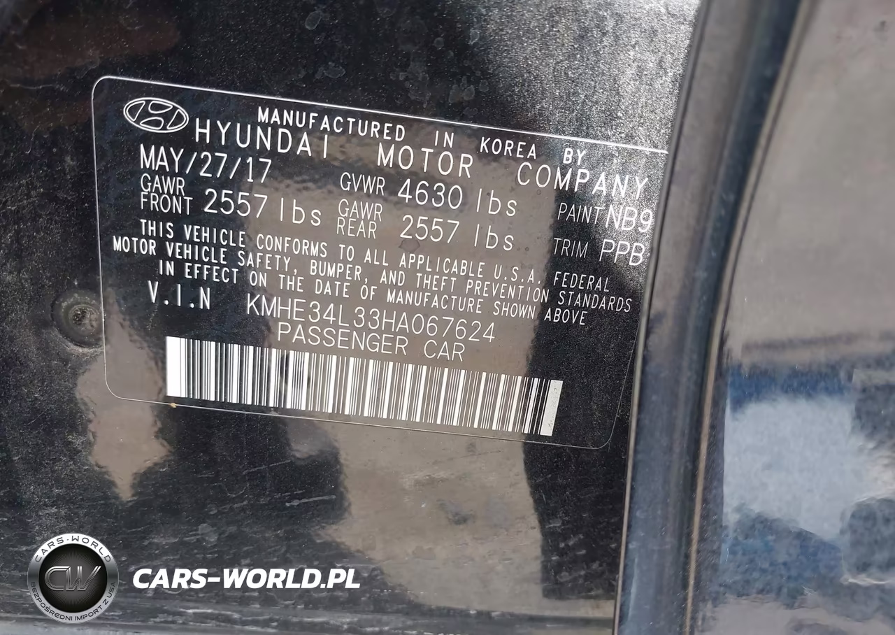 2017 Hyundai Sonata Hybrid Limited VIN:KMHE34L33HA067624 - 9