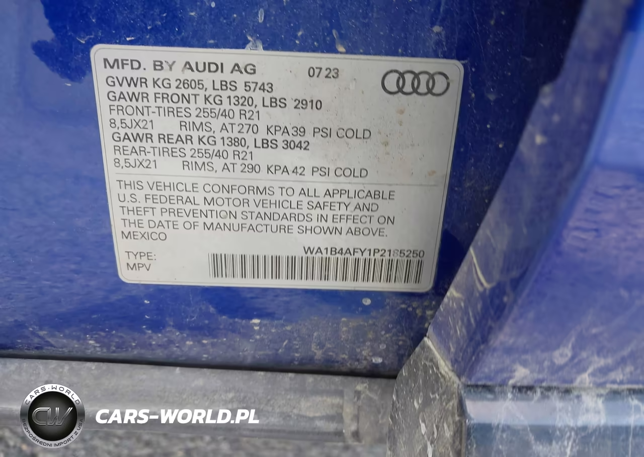 2023 Audi Sq5 Premium Plus Tfsi Quattro Tiptronic VIN:WA1B4AFY1P2185250 - 9