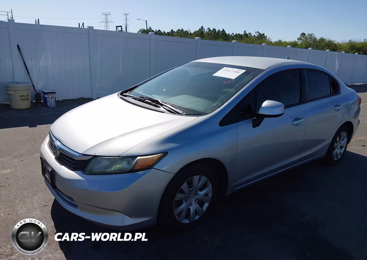 2012 Honda Civic Lx VIN:19XFB2F58CE087371 - 2