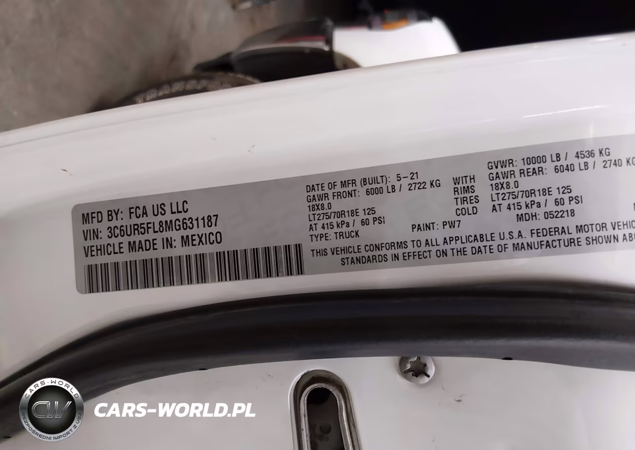 2021 Ram 2500 Laramie 4X4 6'4 Box VIN:3C6UR5FL8MG631187 - 9