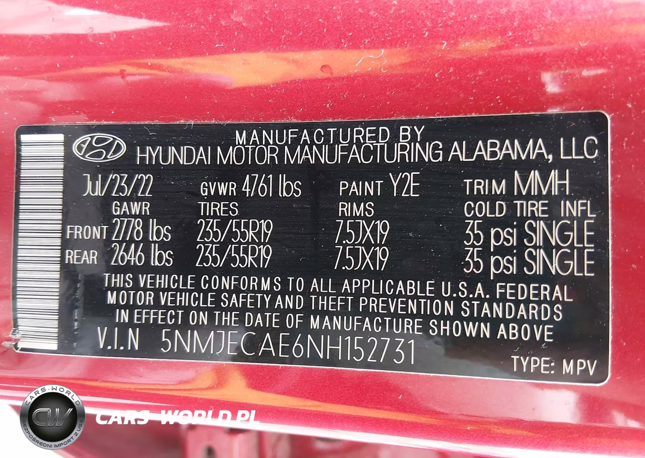 2022 Hyundai Tucson Limited VIN:5NMJECAE6NH152731 - 9