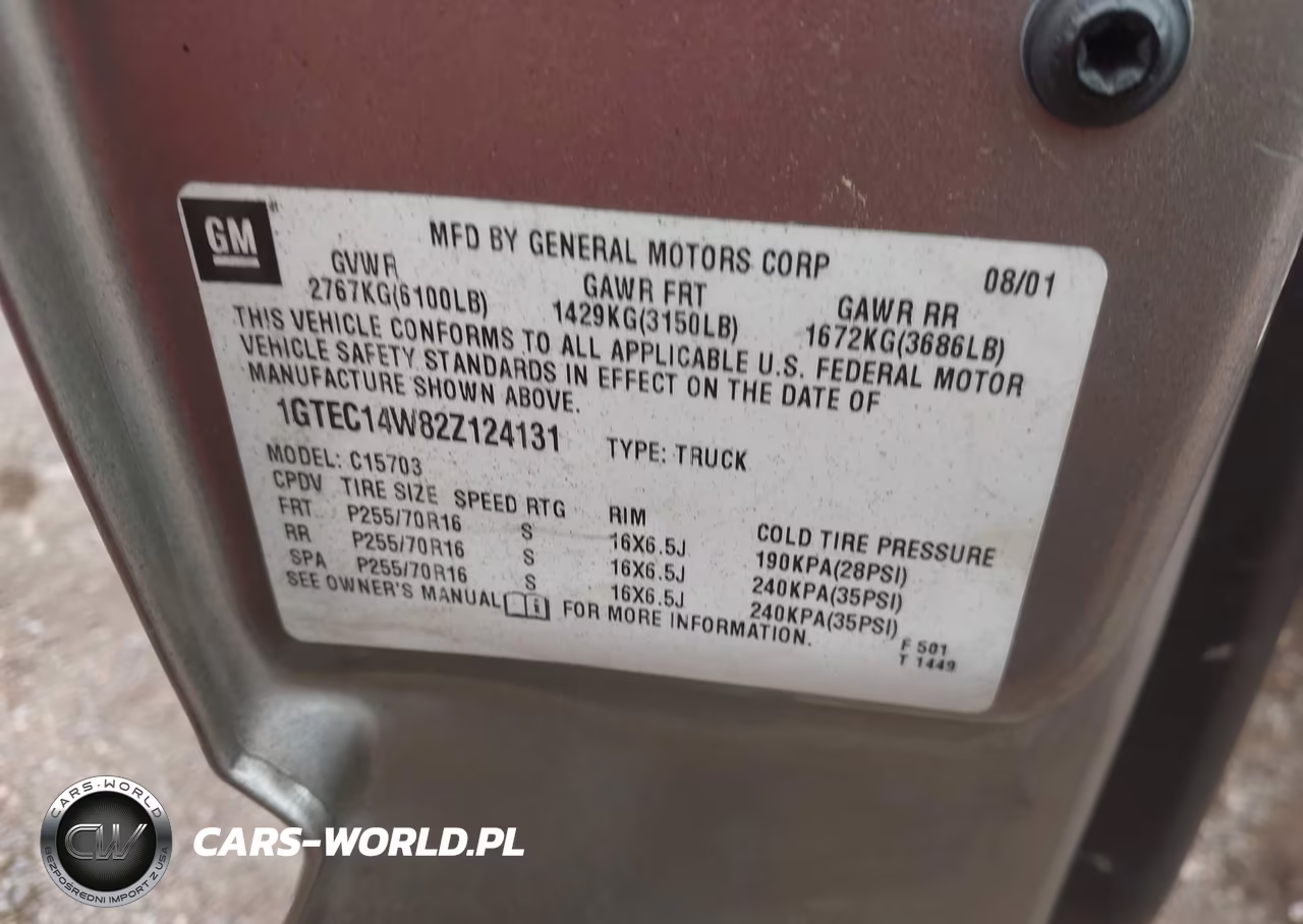 2002 GMC Sierra 1500 Sl VIN:1GTEC14W82Z124131 - 9
