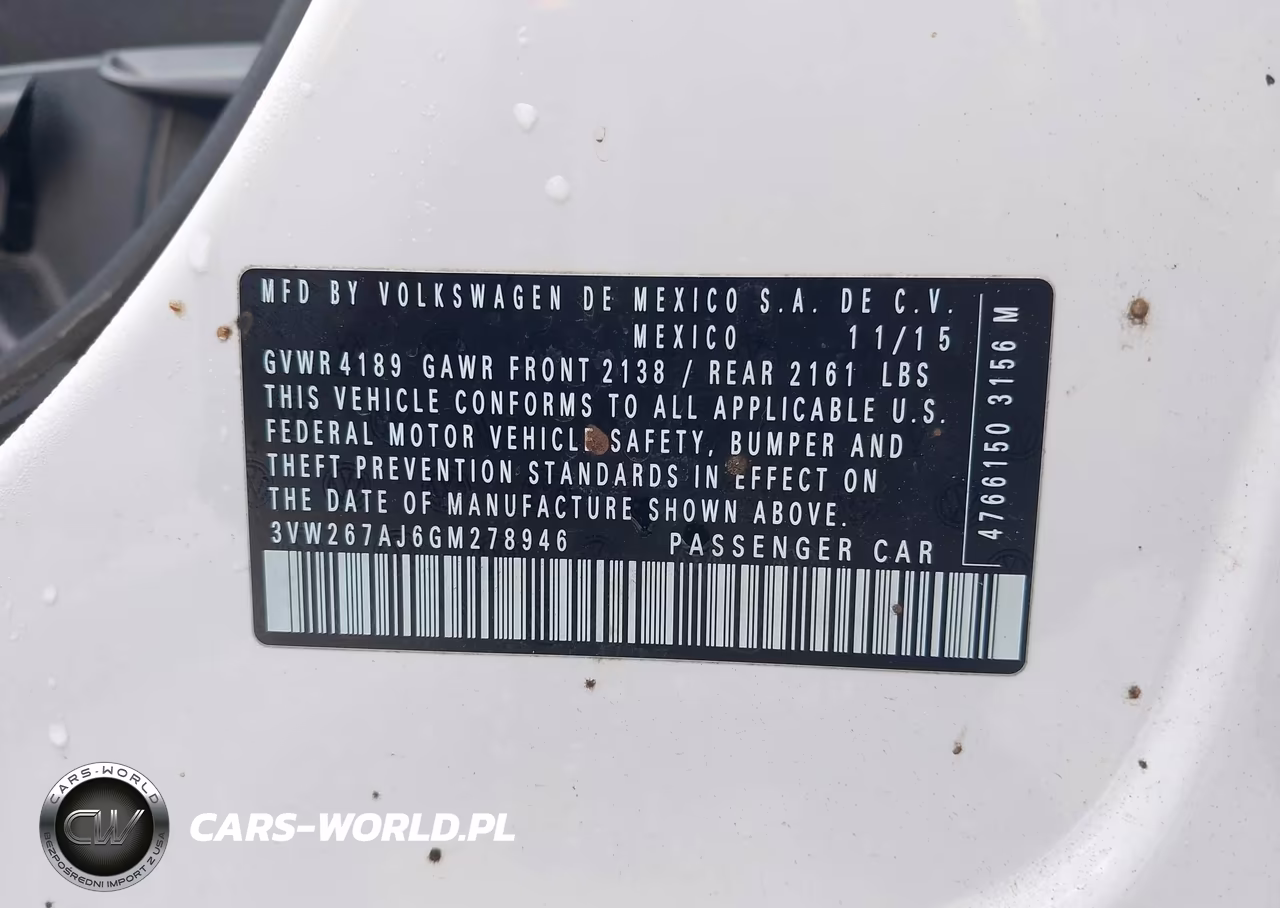 2016 Volkswagen Jetta 1.4T S VIN:3VW267AJ6GM278946 - 9
