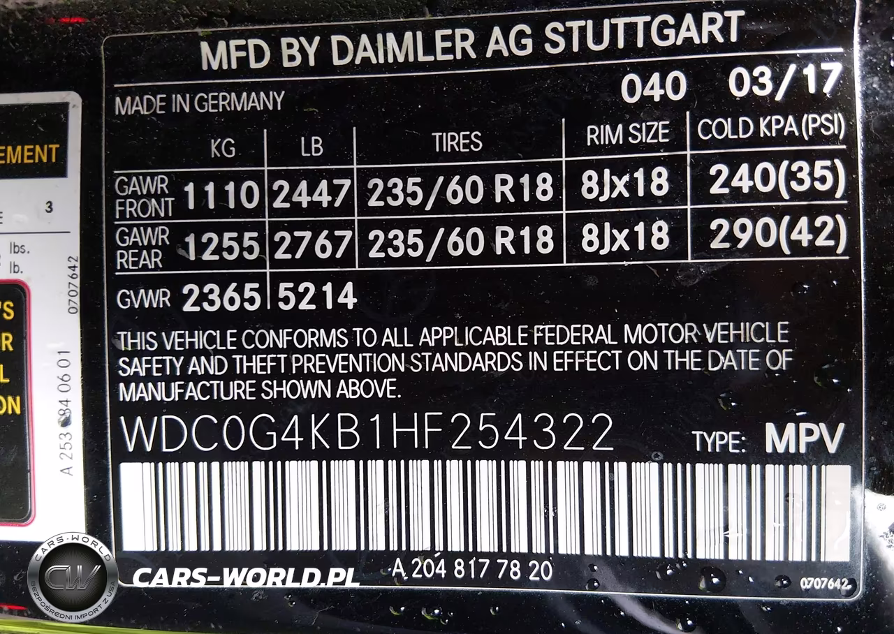 2017 Mercedes-Benz Glc 300 4Matic VIN:WDC0G4KB1HF254322 - 9
