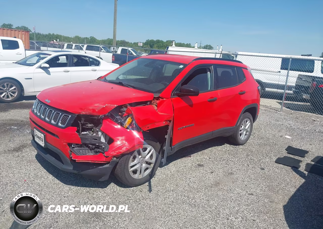 2018 Jeep Compass Sport 4X4 VIN:3C4NJDAB9JT143639 - 2