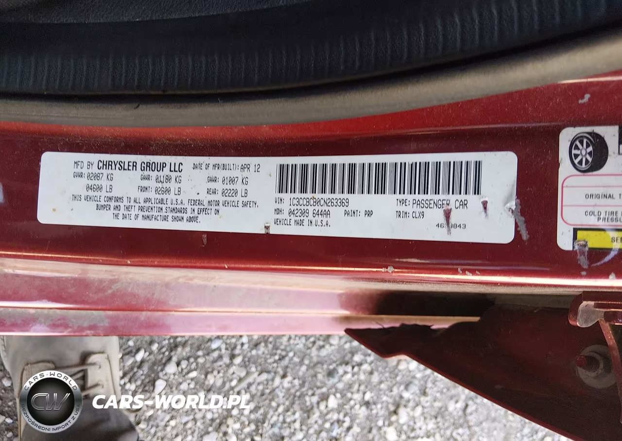 2012 Chrysler 200 Limited VIN:1C3CCBCB0CN263369 - 9
