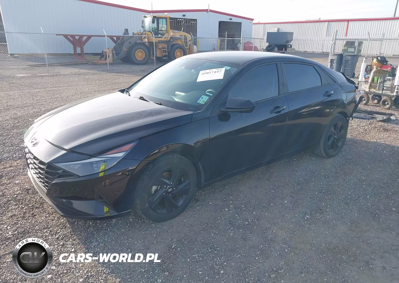 2023 Hyundai Elantra Hybrid Blue VIN:KMHLM4AJ4PU043562 - 2