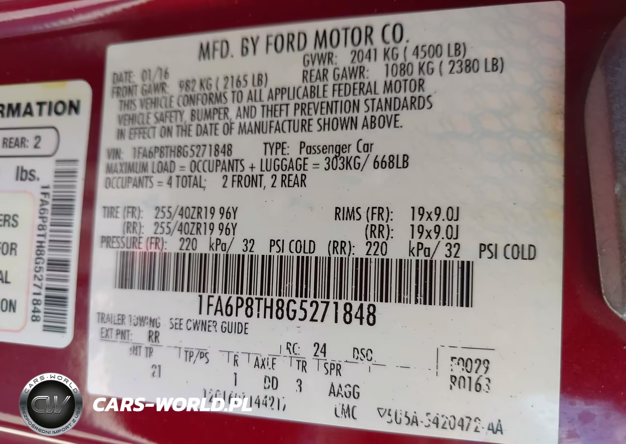 2016 Ford Mustang Ecoboost VIN:1FA6P8TH8G5271848 - 9