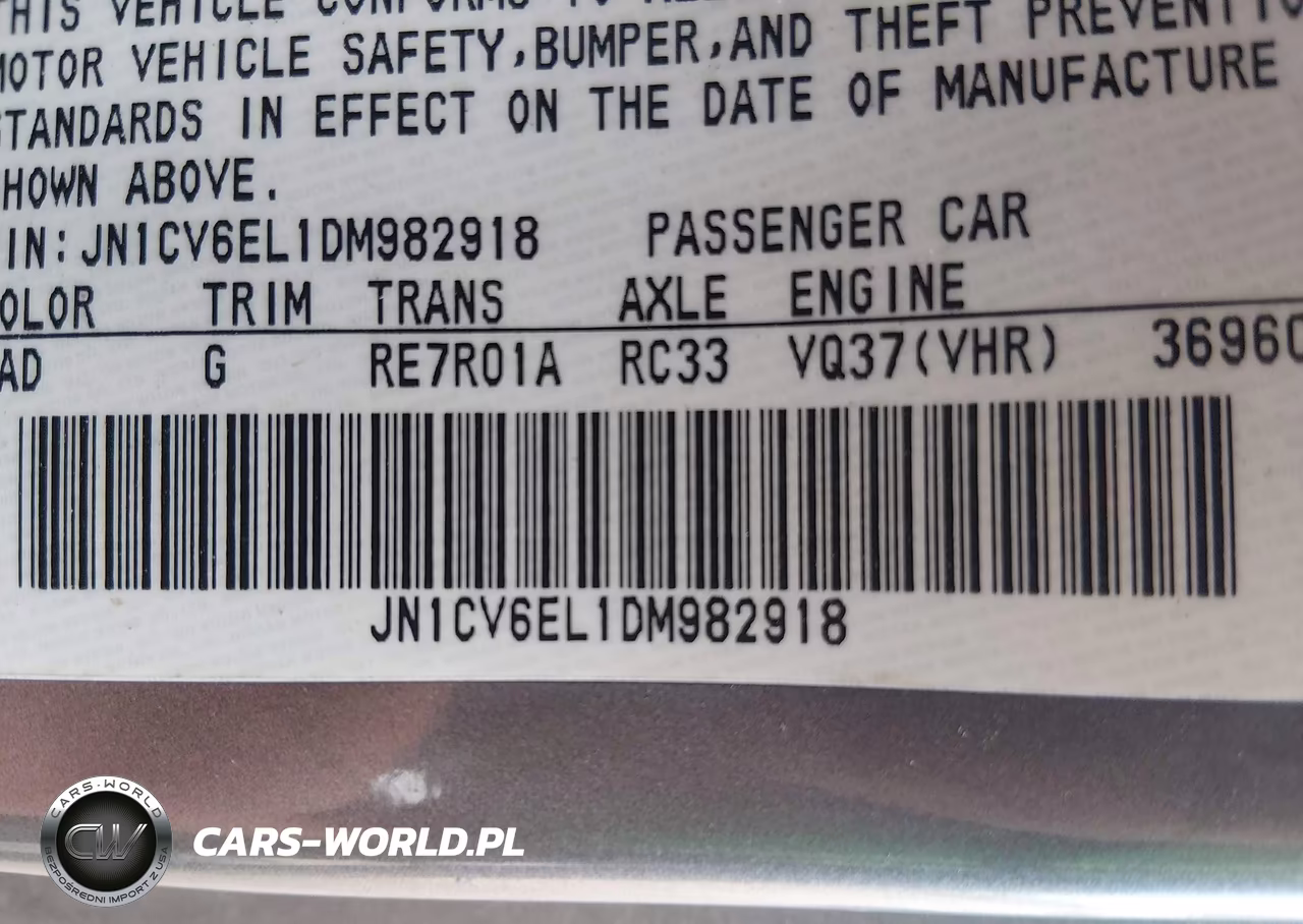 2013 Infiniti G37X VIN:JN1CV6EL1DM982918 - 9