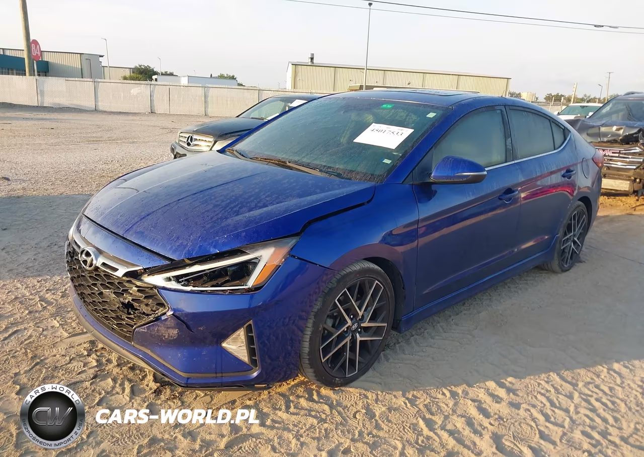2020 Hyundai Elantra Sport VIN:KMHD04LB9LU041855 - 2