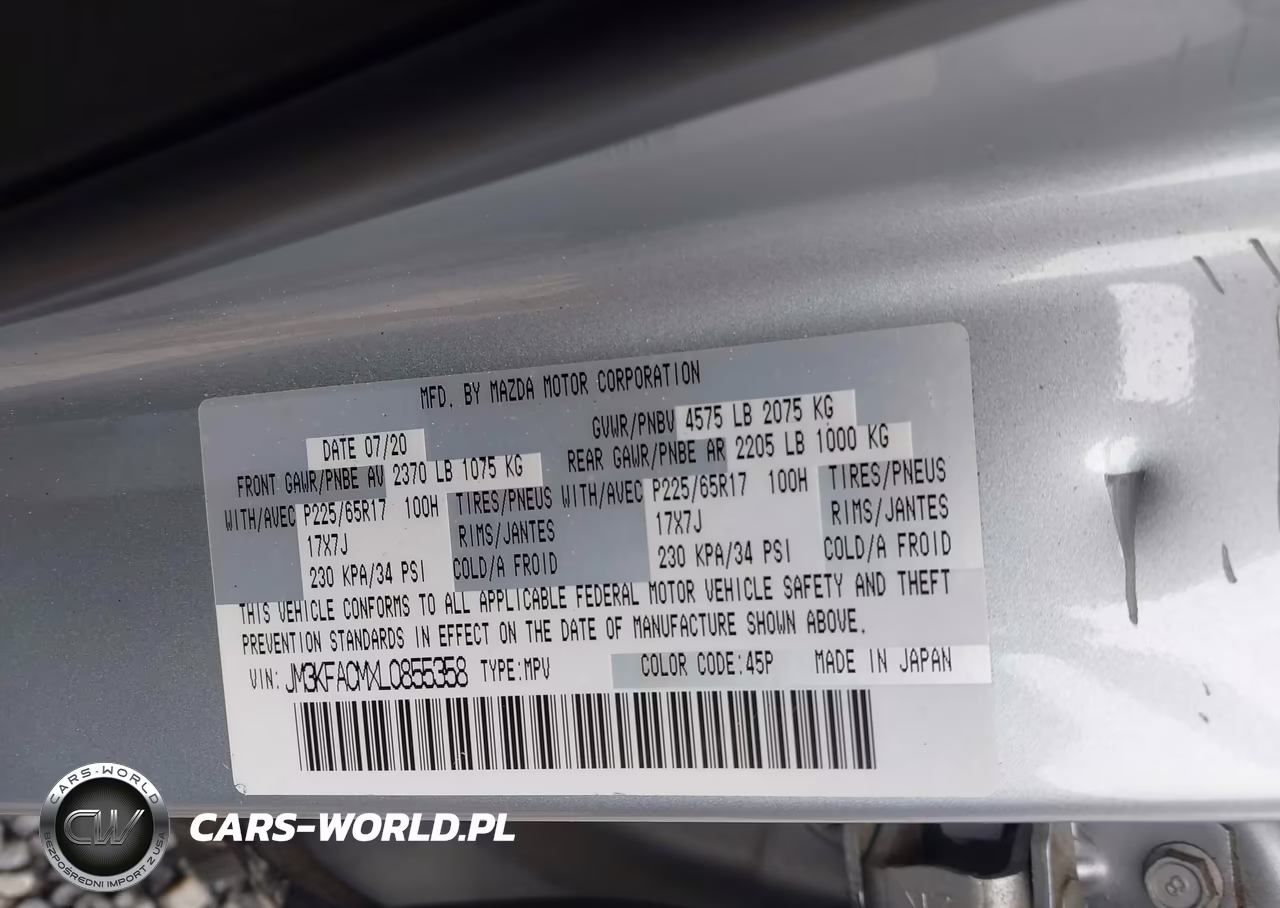 2020 Mazda Cx-5 Touring VIN:JM3KFACMXL0855358 - 9