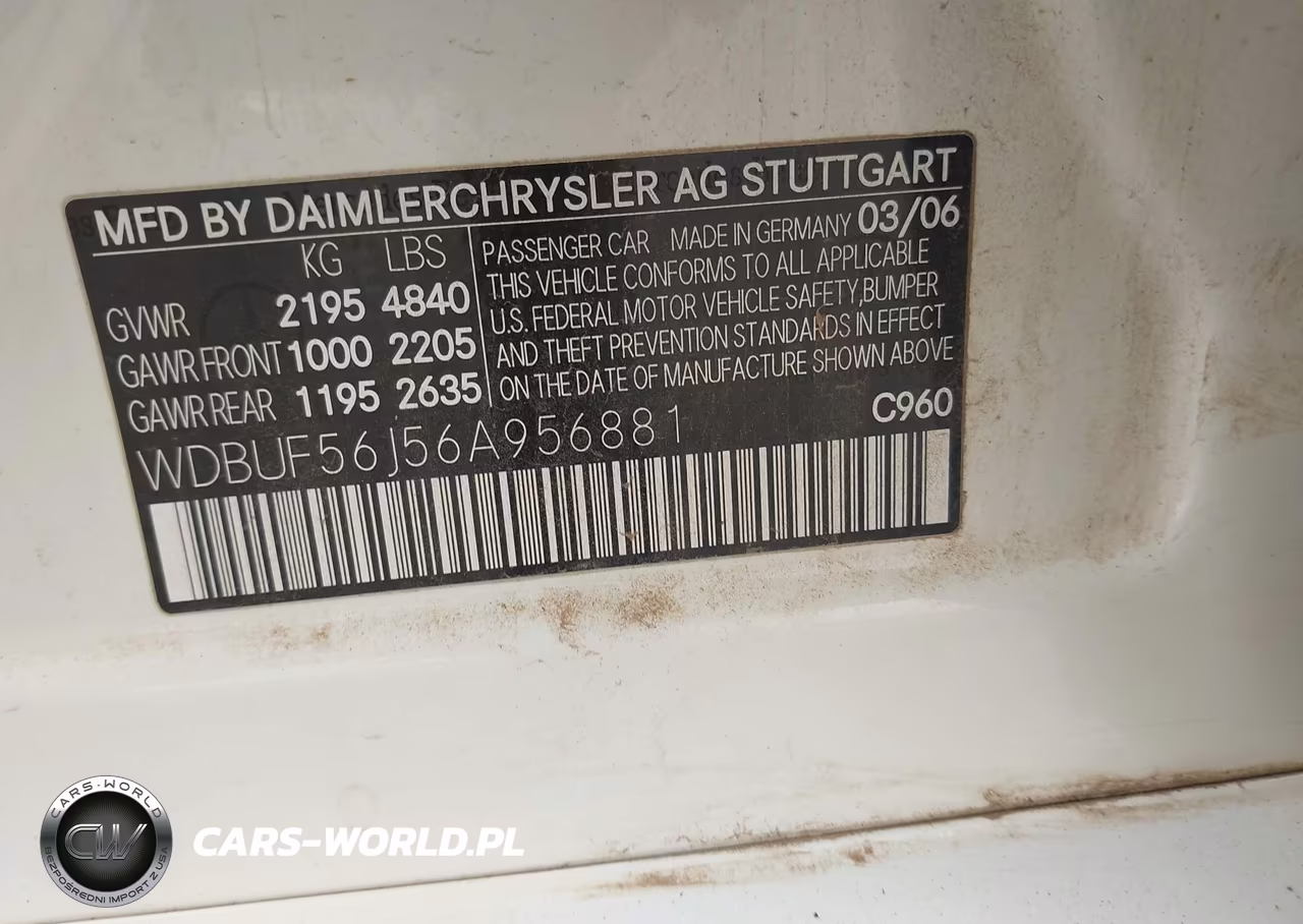 2006 Mercedes-Benz E 350 VIN:WDBUF56J56A956881 - 9
