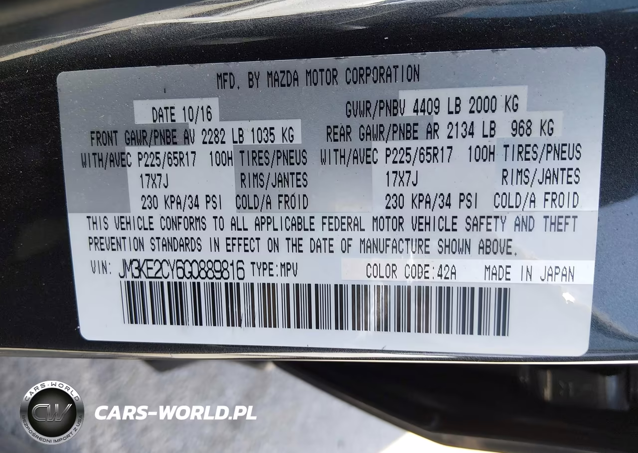 2016 Mazda Cx-5 Touring VIN:JM3KE2CY6G0889816 - 9