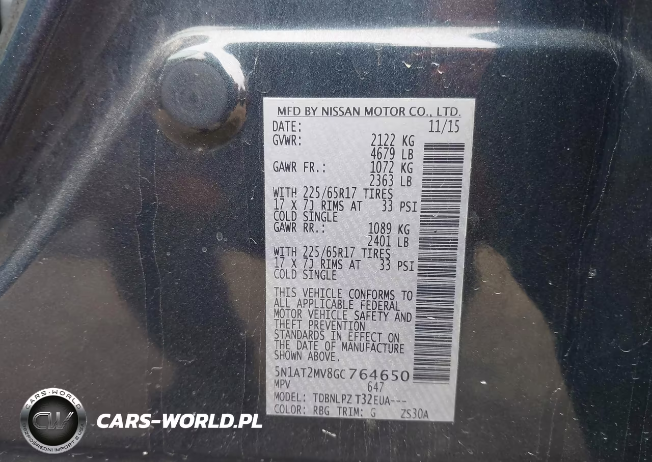 2016 Nissan Rogue S-Sl-Sv VIN:5N1AT2MV8GC764650 - 9