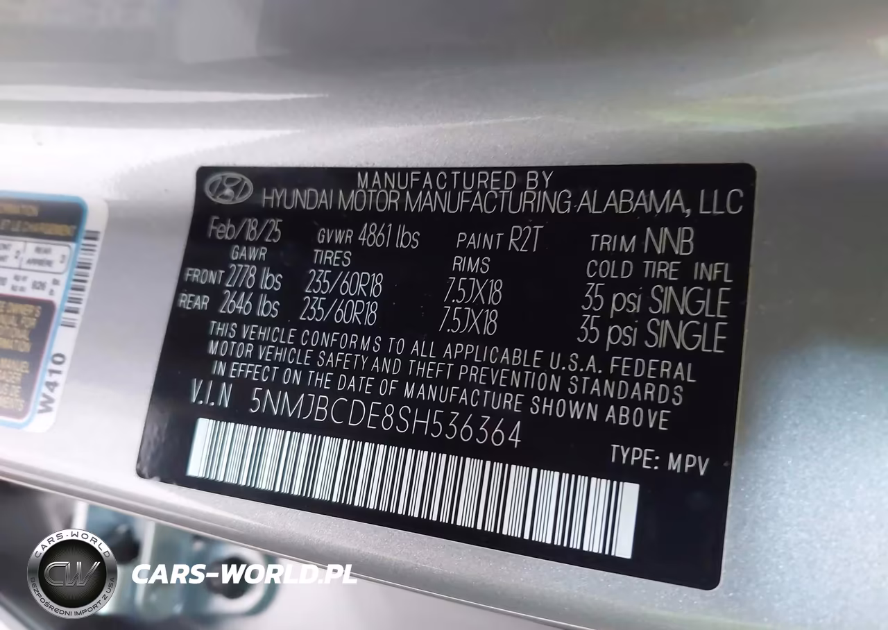 2025 Hyundai Tucson Sel VIN:5NMJBCDE8SH536364 - 9