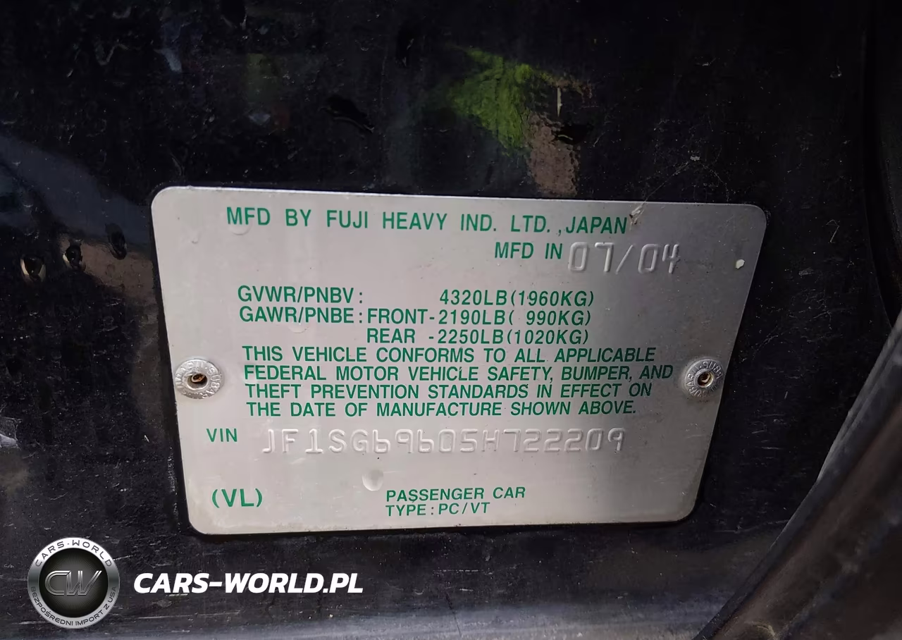 2005 Subaru Forester 2.5Xt VIN:JF1SG69605H722209 - 9