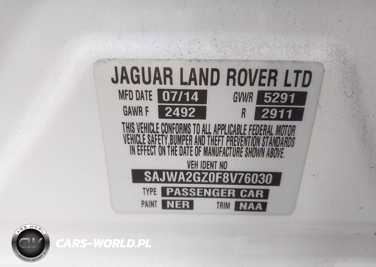 2015 Jaguar Xj Xjl Portfolio VIN:SAJWA2GZ0F8V76030 - 9