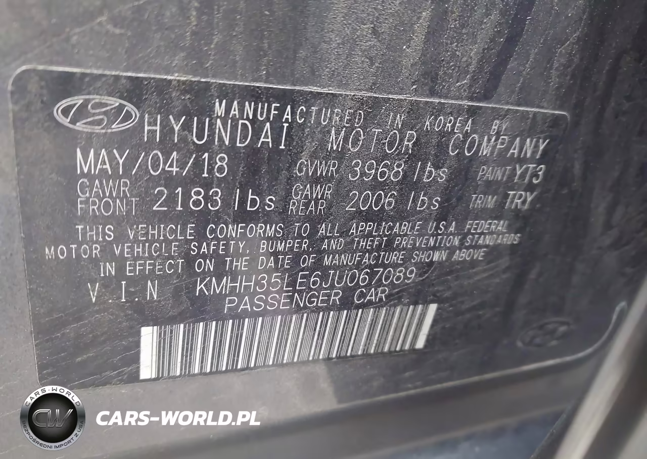 2018 Hyundai Elantra Gt VIN:KMHH35LE6JU067089 - 9