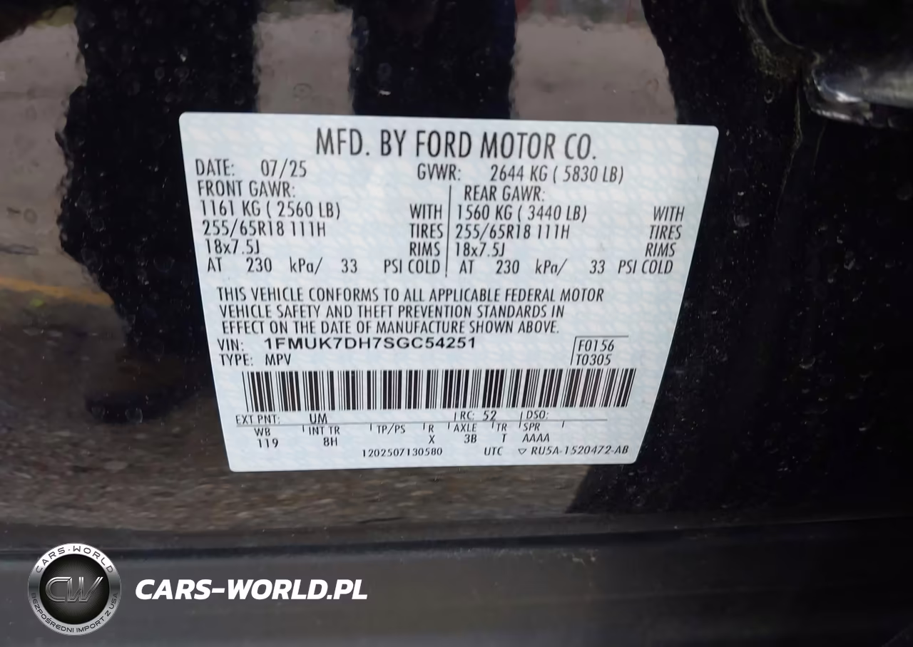 2025 Ford Explorer Active VIN:1FMUK7DH7SGC54251 - 9
